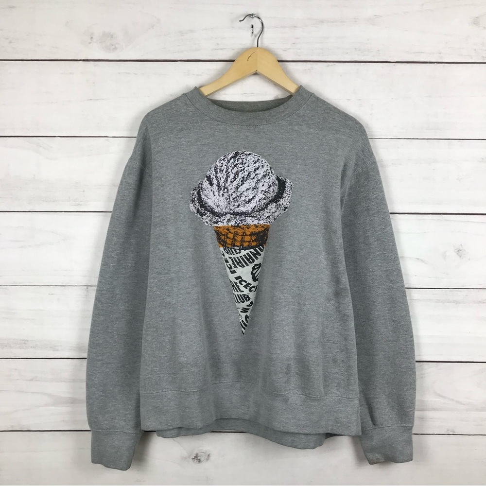 Billionaire Boys Club Gray Ice Cream Cone Graphic Pullover